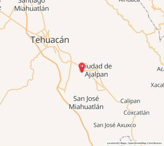 Map of Altepexi, Puebla