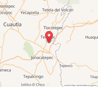 Map of Amilcingo, Morelos