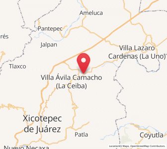 Map of Apapantilla, Puebla