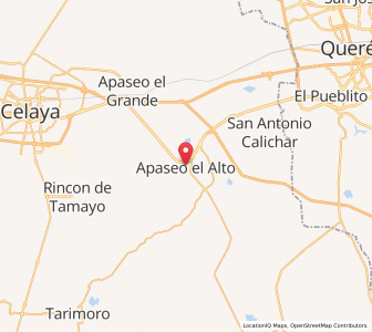 Map of Apaseo el Alto, Guanajuato