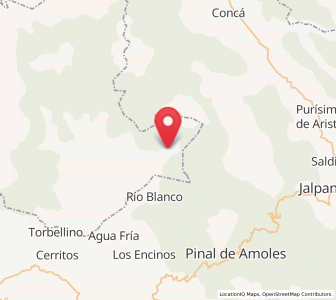 Map of Atarjea, Guanajuato