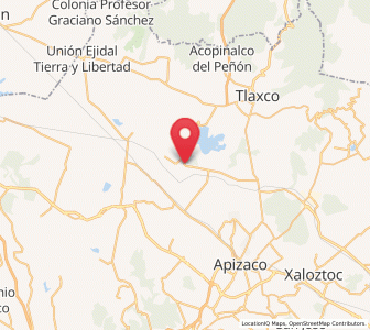 Map of Atlangatepec, Tlaxcala