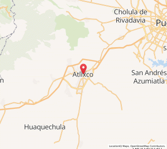 Map of Atlixco, Puebla