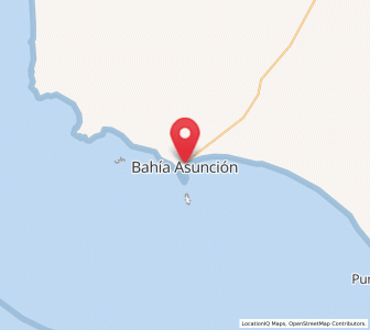 Map of Bahía Asunción, Baja California Sur