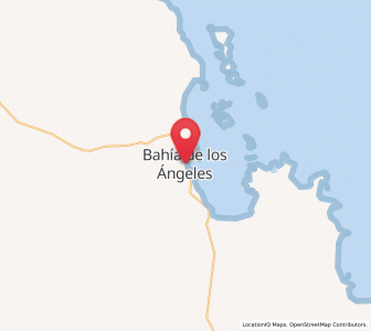 Map of Bahía de los Ángeles, Baja California