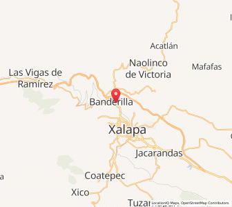 Map of Banderilla, Veracruz