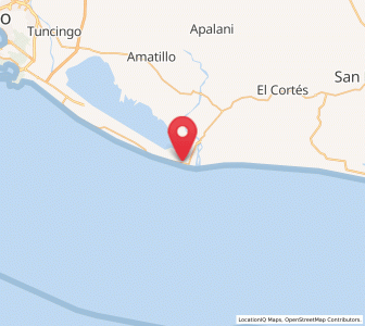 Map of Barra Vieja, Guerrero
