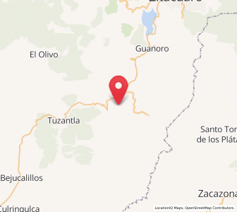 Map of Benito Juárez, Michoacán