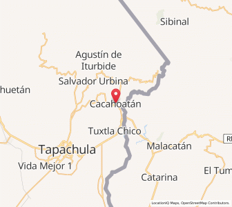 Map of Cacahoatán, Chiapas