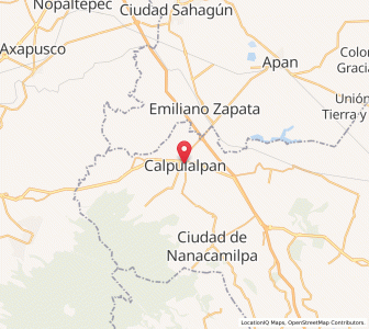 Map of Calpulalpan, Tlaxcala