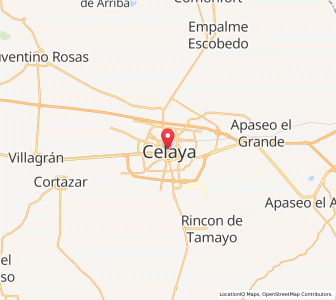 Map of Celaya, Guanajuato
