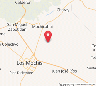 Map of Cerrillos (Campo 35), Sinaloa