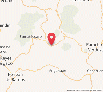 Map of Charapán, Michoacán