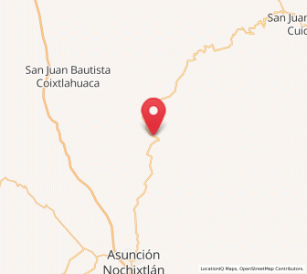 Map of Chicahua, Oaxaca
