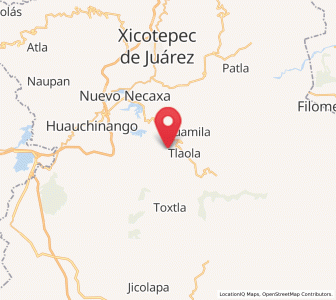 Map of Chicahuaxtla, Puebla