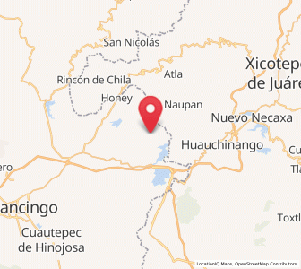 Map of Chimalapa, Hidalgo