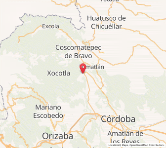 Map of Chocamán, Veracruz