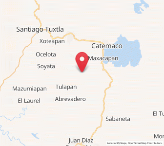 Map of Chuniapan de Arriba, Veracruz