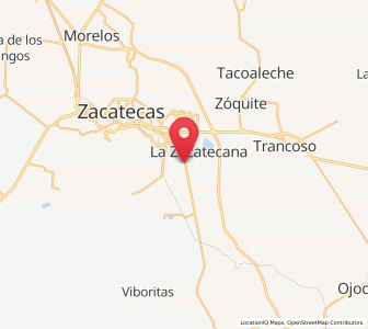 Map of Cieneguitas, Zacatecas