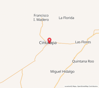 Map of Cintalapa de Figueroa, Chiapas