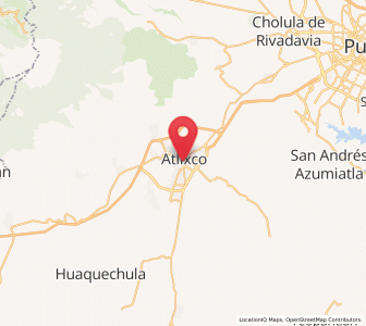 Map of Ciudad de Atlixco, Puebla