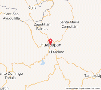 Map of Ciudad de Huajuapan de León, Oaxaca