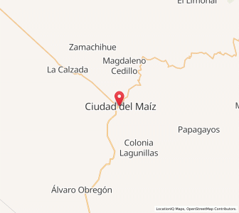 Map of Ciudad del Maíz, San Luis Potosí
