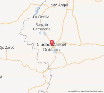 Map of Ciudad Manuel Doblado, Guanajuato