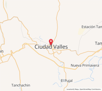 Map of Ciudad Valles, San Luis Potosí