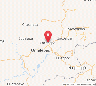 Map of Cochoapa, Guerrero