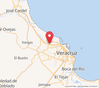 Map of Colonia el Renacimiento, Veracruz
