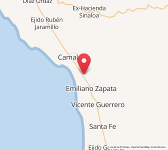 Map of Colonia Militar Elpidio Berlanga de León, Baja California