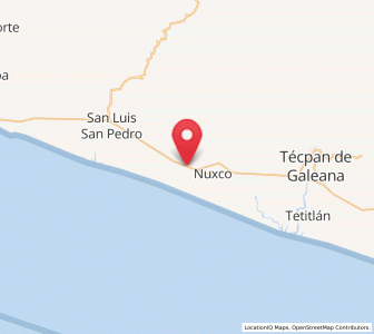 Map of Colonia Veinte de Noviembre (El Veinte), Guerrero