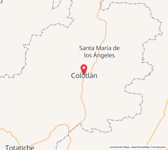 Map of Colotlán, Jalisco