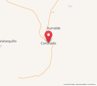 Map of Coronado, Chihuahua
