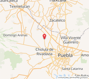 Map of Coronango, Puebla