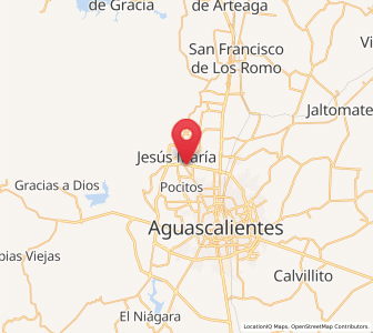 Map of Corral de Barrancos, Aguascalientes