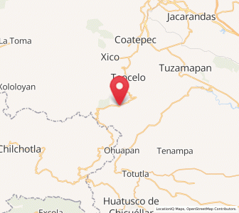 Map of Cosautlán, Veracruz