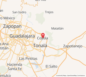 Map of Coyula, Jalisco