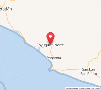 Map of Coyuquilla Norte, Guerrero