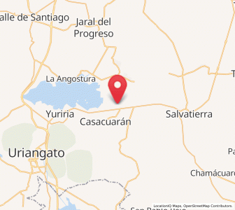 Map of Cupareo, Guanajuato