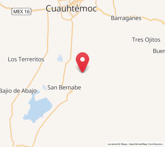 Map of Cusihuiriachi, Chihuahua