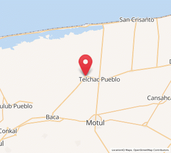 Map of Dzemul, Yucatán