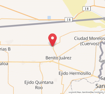 Map of Ejido Lázaro Cárdenas, Baja California