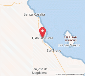 Map of Ejido San Lucas, Baja California Sur