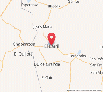 Map of El Barril, San Luis Potosí