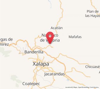 Map of El Espinal, Veracruz