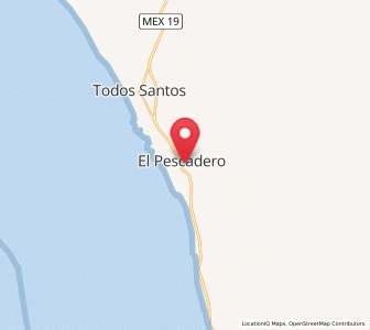 Map of El Pescadero, Baja California Sur
