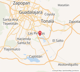 Map of El Quince, Jalisco