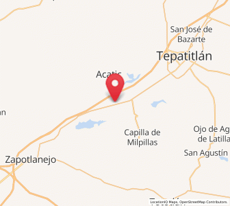 Map of El Refugio, Jalisco